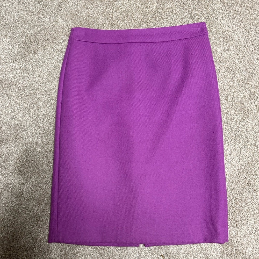 J Crew Wool Knee Skirt